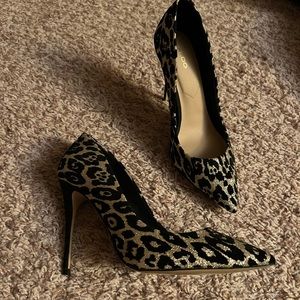 WORN ONCE Aldo Leopard Heels